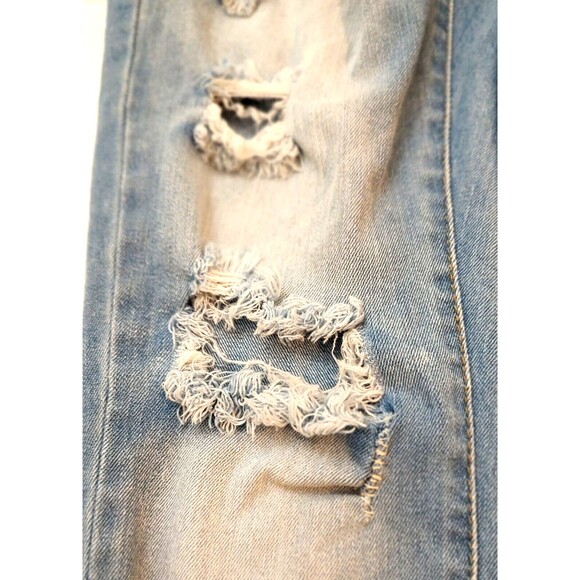 VIP Jeans Skinny Light Wash Distressed Ripped - Picture 6 of 9